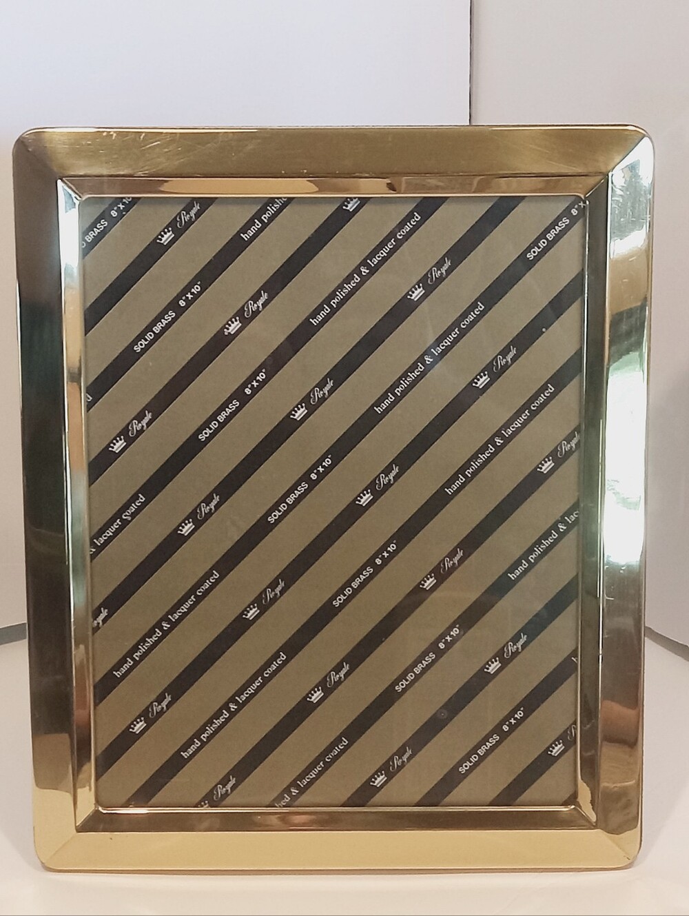 Vintage Royale Hand Polished Solid Brass Hanging Or Standing Frame 8"x10"